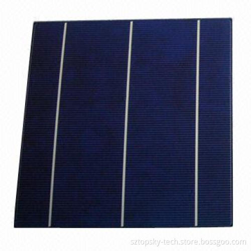 Hot Sale 3BB High Efficiency Multi-crystalline Taiwan Brand Poly Solar Cell, 220mm Diagonal